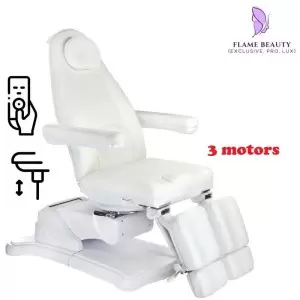 Elektros kosmetologijos kėdės Flame Pedi Max 672C White Spalva, 3 variklis