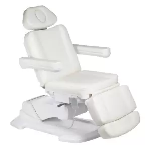 Электро косметическое кресло Flame Beauty 686A, белое, 4 электропривода