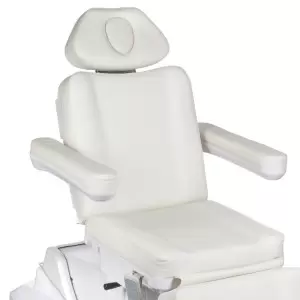 Электро косметическое кресло Flame Beauty 686A, белое, 4 электропривода