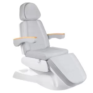 Электро косметическое кресло Flame Beauty LUX BW-273B, светло серое, 3 мотора