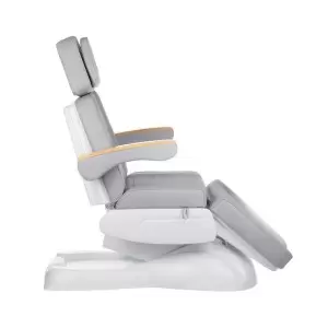 Электро косметическое кресло Flame Beauty LUX BW-273B, светло серое, 3 мотора
