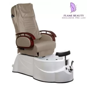 Pedikiūro kėdė BR-3820D latte su masažu