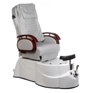 Pedikuro liepsnos kėdė Grožio Pedi 3820D Šviesiai pilka spalva su masažo funkcija