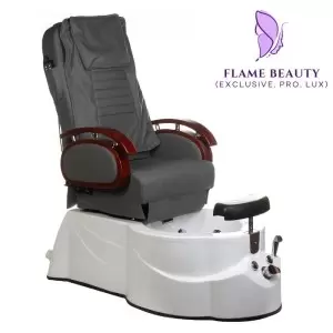 Flame Beauty Pedi 3820D Серое кресло для педикюра с массажем