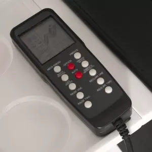 Черное кресло для педикюра с массажем Flame Beauty Pedi 2312