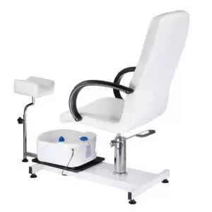 Pedikiūro kėdė su bw-100 pėdų masažuokliu, balta