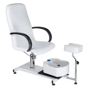 Pedikiūro kėdė su bw-100 pėdų masažuokliu, balta