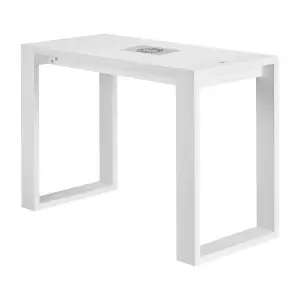 Kosmeettinen pöytä, pölyn absorboivalla Momo Professional J-02, valkoinen
