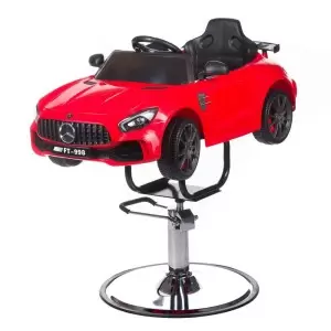 Vaikų kirpyklų kėdė "Mercedes" raudona