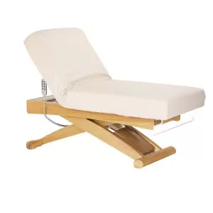 Шезлонг Sillon Siesta SPA, кремовый с светло-коричневым основанием.