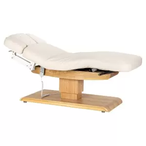 Saulė kėdė Sillon Relax Spa, grietinėlė su šviesiai rudos spalvos.