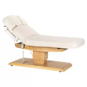 Saulė kėdė Sillon Relax Spa, grietinėlė su šviesiai rudos spalvos.