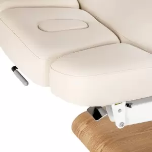 Saulė kėdė Sillon Relax Spa, grietinėlė su šviesiai rudos spalvos.