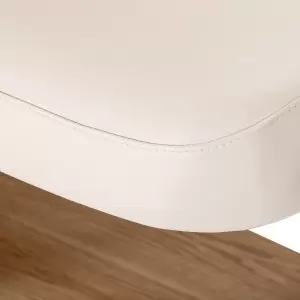 Шезлонг Sillon Relax SPA, кремовый с светло-коричневым основанием.