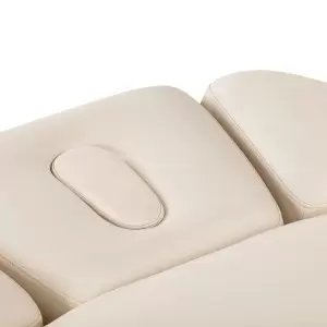Saulė kėdė Sillon Relax Spa, grietinėlė su šviesiai rudos spalvos.