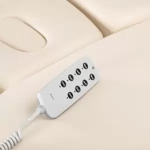 Saulė kėdė Sillon Relax Spa, grietinėlė su šviesiai rudos spalvos.