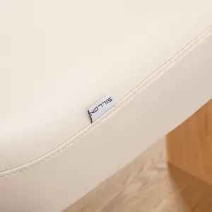 Saulė kėdė Sillon Relax Spa, grietinėlė su šviesiai rudos spalvos.