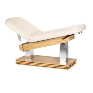 Шезлонг Sillon Comfort SPA, кремовый с светло-коричневым основанием.