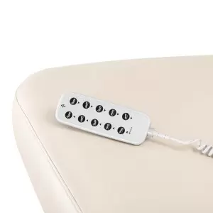 Шезлонг Sillon Comfort SPA, кремовый с светло-коричневым основанием.