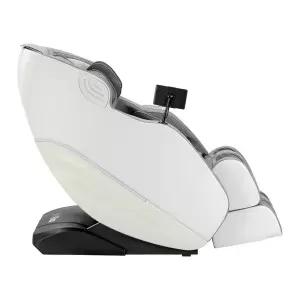 Массажное кресло Sakura Maximus 809 3D белого и серого цвета
