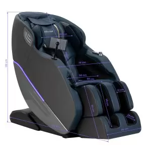 Massage stol Sakura Maximus 809 3D grå-blå