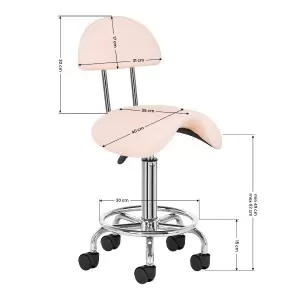 Косметический стул 6001 розовый