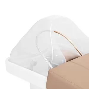 Тумба для мытья волос Head Spa Gabbiano 017 бежевого цвета с шезлонгом.