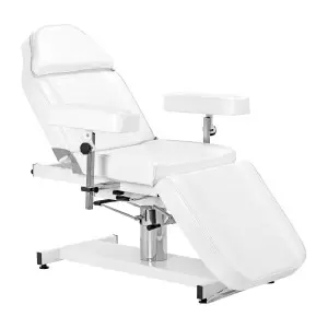 Hidraulinė kosmetinė kėdė Sillon 210dh su stovu, balta.