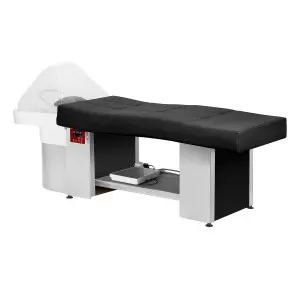 Kapper voor het wassen van haarwas Gabbiano 017 hoofd spa met chaise lang, zwart.