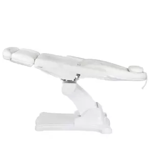 Электрическое косметологическое кресло Flame Beauty Max BR-6672, белое, 4 электрических привода