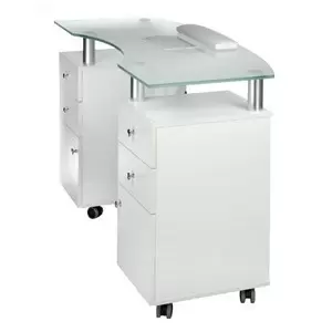 Маникюрный стол + пылесос BD-3453+P БЕЛЫЙ