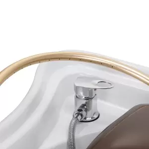 Gabbiano 017 Brown Head Spa — станция для мытья волос с креслом-реклайнером.