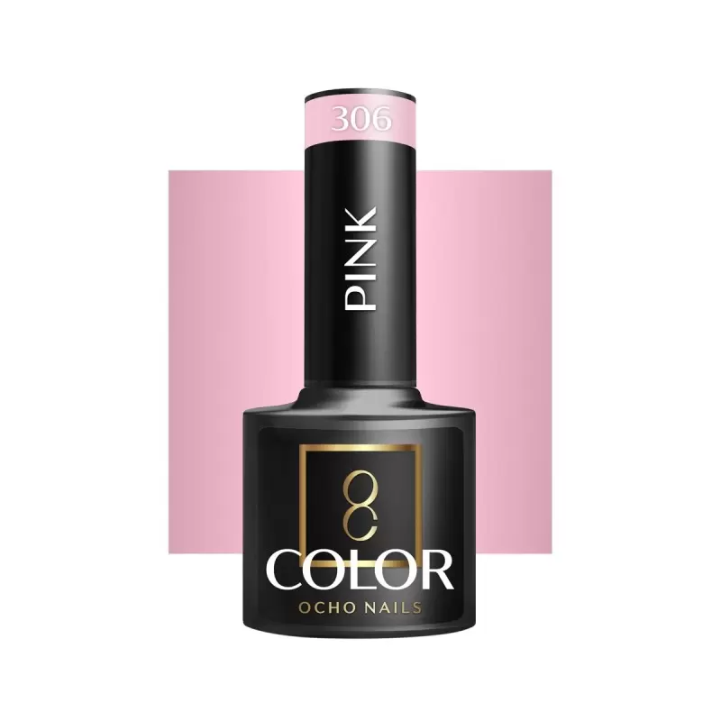 OCHO Nails Pink 306 / 5ml nagų lako gelis OCHO Nails Pink 306 / 5ml nagų lako gelis