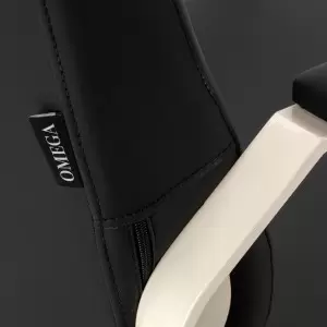 Черное парикмахерское кресло Omega Aurora