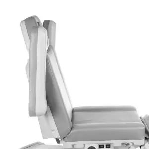 Электро косметическое кресло, 4 мотора поворотное, Flame Pro Beauty 686 серое j.sza