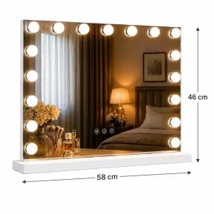 Зеркало с LED-подсветкой, Flame Голливуд, 58x46 см.