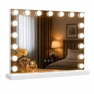 Зеркало с LED-подсветкой, Flame Голливуд, 58x46 см.