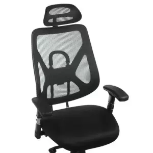 Ergonomiška kėdės liepsnos grožio komfortas BW4310, juoda.