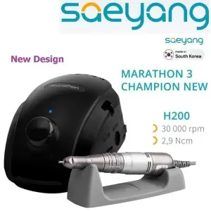 Marathon 3 Champion Morater (nuovo design), nero + H200, 30.000 giri / min, Saeyang