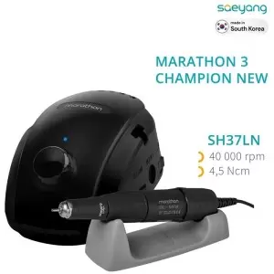 Maratonas 3 čempionas Morater (naujas dizainas), juoda + sh37ln, 40 000 aps./min., Saeyang
