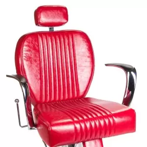 Красное парикмахерское кресло OLAF BH-3273