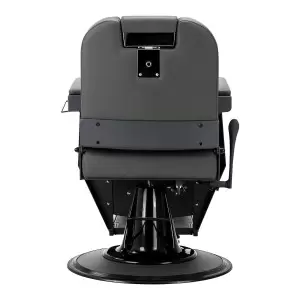 Парикмахерское кресло Gabbiano Bruno графитового цвета с серым основанием