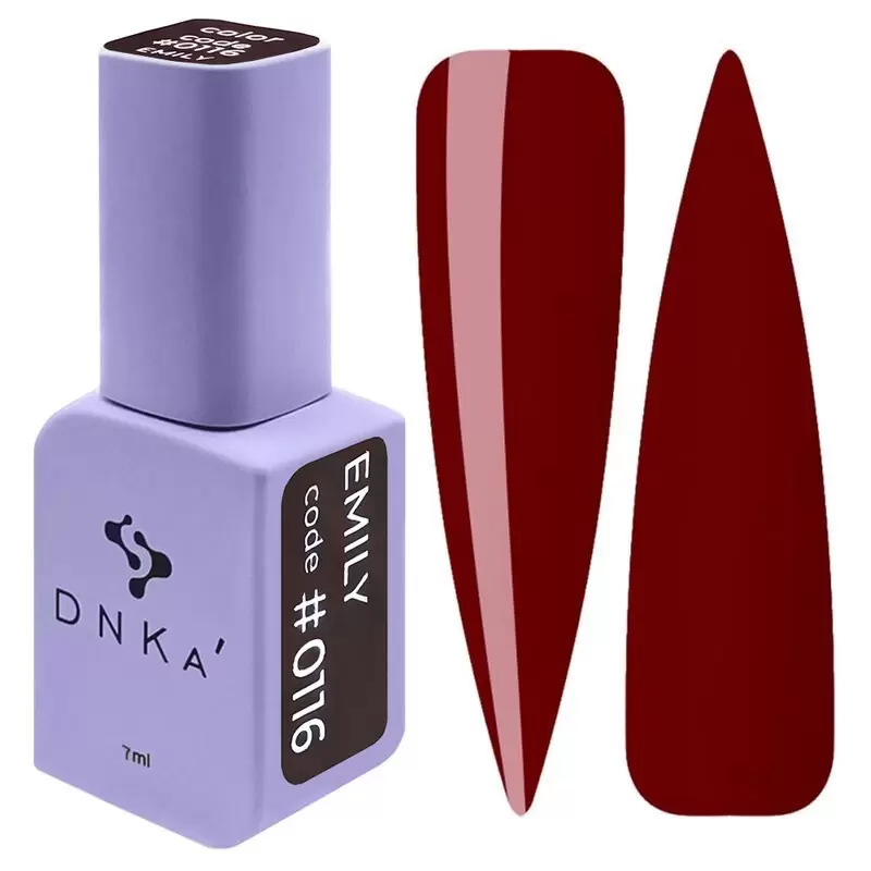 Gelinis nagų lakas, DNKa, Spalva 0116, 7 ml