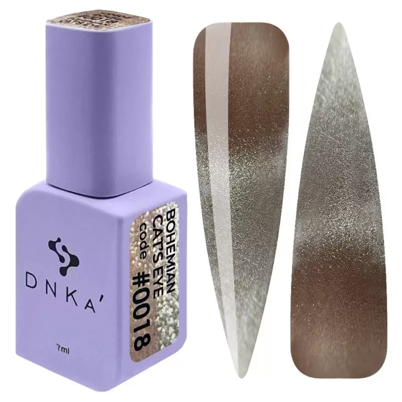 0018 Гель лак DNKa Cat's Eye, 7 ml 0018 Гель лак DNKa Cat's Eye, 7 ml