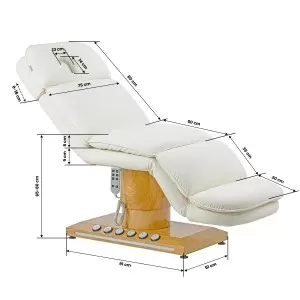 Elektros kosmetikos kėdė Sillon Cloud, 3 variklis, kremas