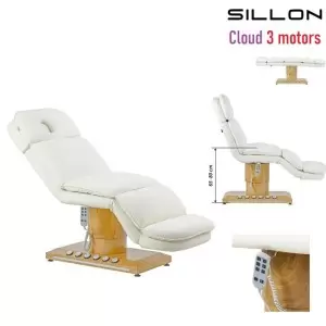 Elektros kosmetikos kėdė Sillon Cloud, 3 variklis, kremas