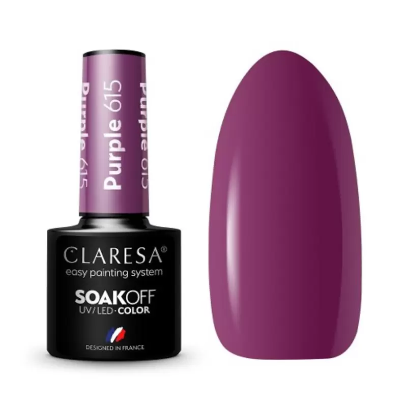 PURPLE 615 CLARESA / Гель-лак для ногтей 5мл PURPLE 615 CLARESA / Гель-лак для ногтей 5мл