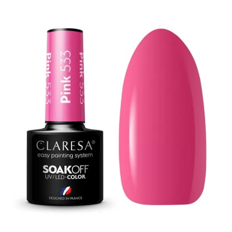 PINK 533 CLARESA / Гель-лак для ногтей 5мл PINK 533 CLARESA / Гель-лак для ногтей 5мл