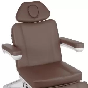 Elektros kosmetikos kėdė, 4 variklio rotacinė, liepsnos pro grožis 686 ruda