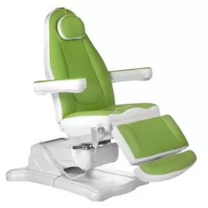 Электро косметологическое кресло Flame Beauty Max BR-6672, зелёное, 4 электро привода